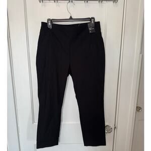 New 7th Avenue NY & C High Waist Pull-On Crop Dress Pant Black size L